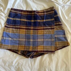 Plaid Free People skort